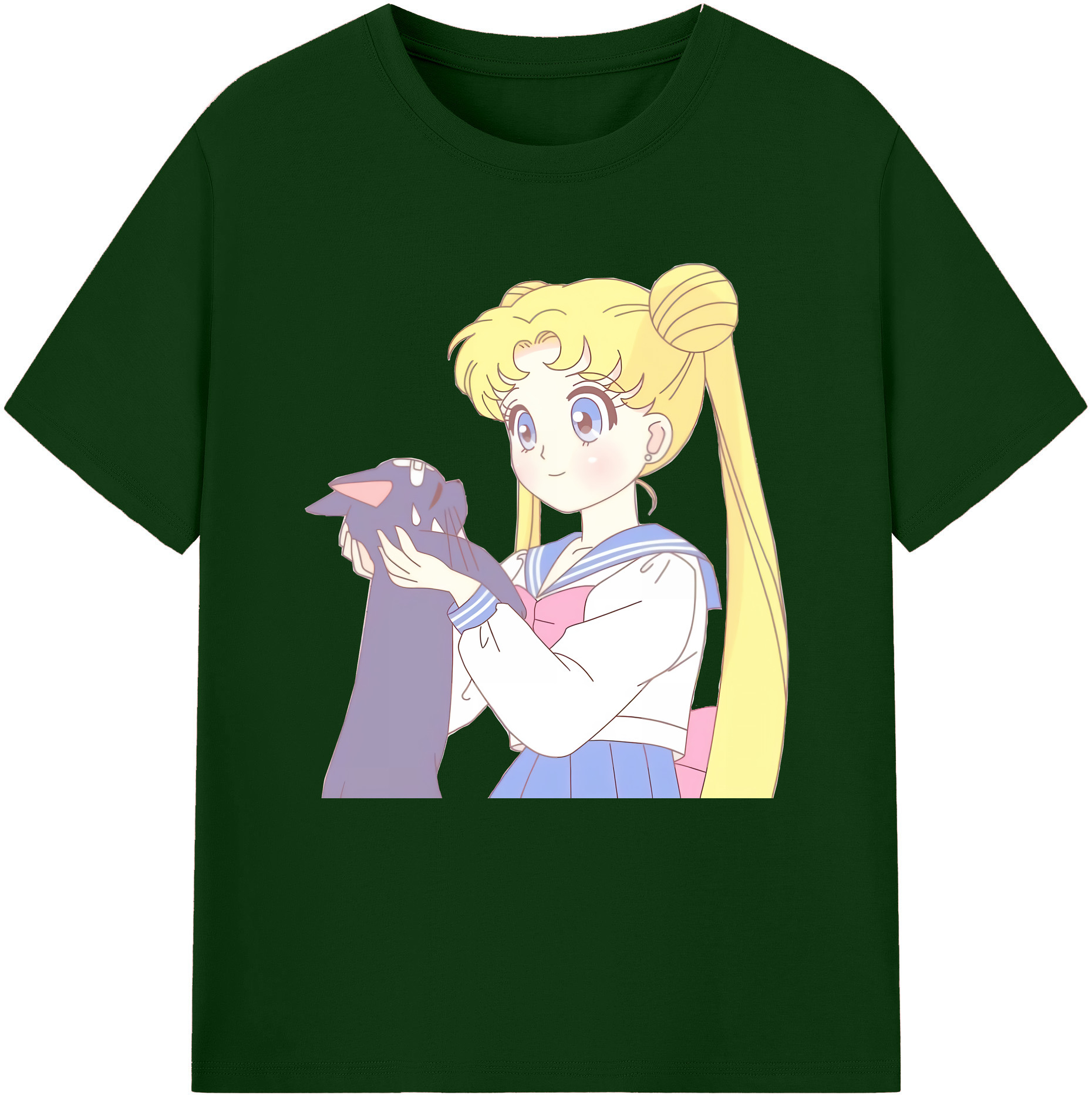 （画像用） 美少女戦士セーラームーン 愛野 美奈子 あいの みなこ Sailor Moon Aino Minako 綿100％半袖Tシャツ（フロントプリント）